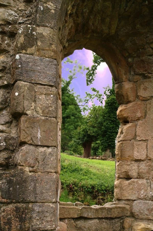 Wall Ruins  Fountains Abbey